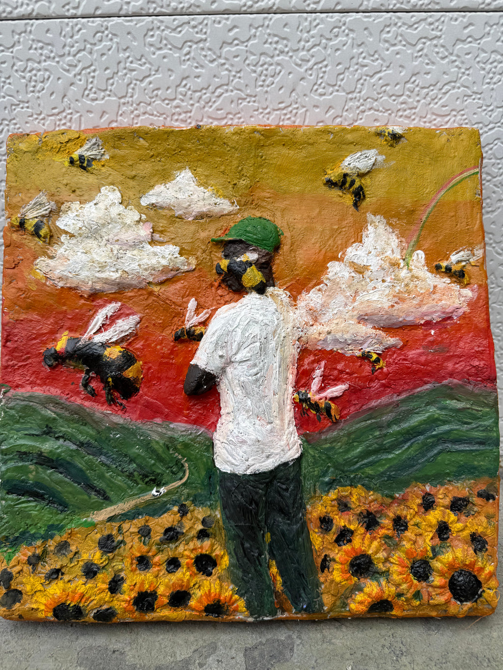 (Made to Order) Custom Album Visuals & Hip-Hop Culture Art Sculpture 60x60cm
