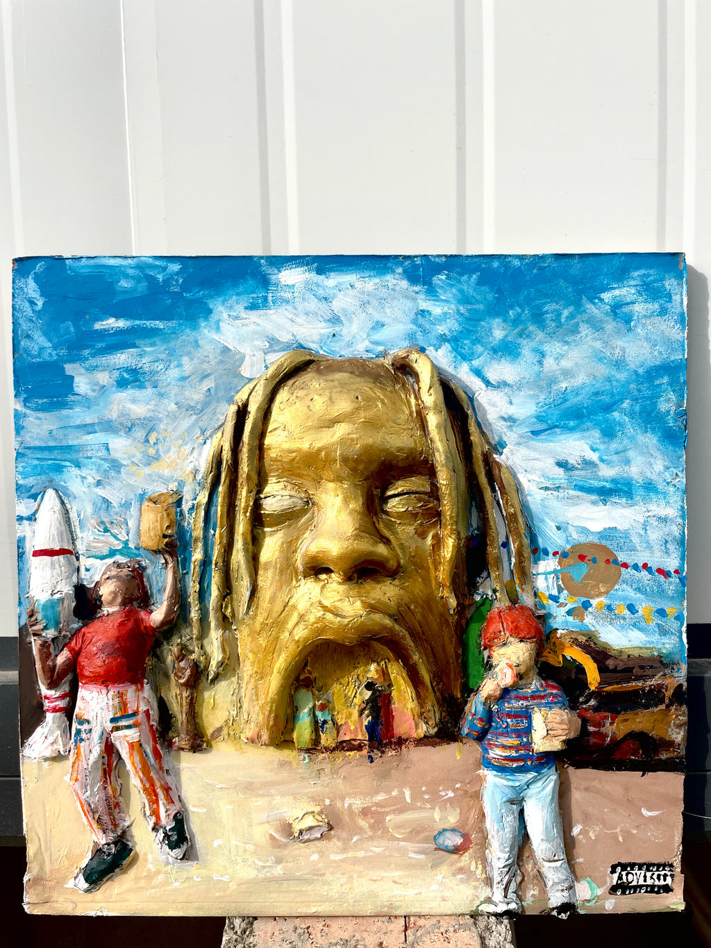 (Made to Order) Custom Album Visuals & Hip-Hop Culture Art Sculpture 60x60cm