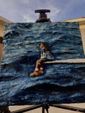 "Deep Ocean Horizon" Maritime Figure Sculpture